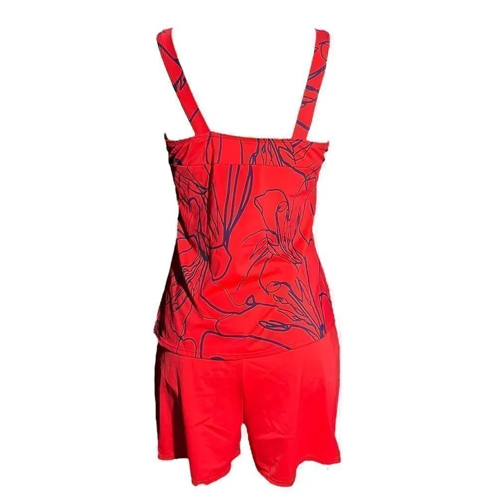 Denim & Co. Beach Tankini Short Set - Picture 5 of 7